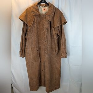 Australian Outback Women's Oiled Riding Coat Size L In EUC
